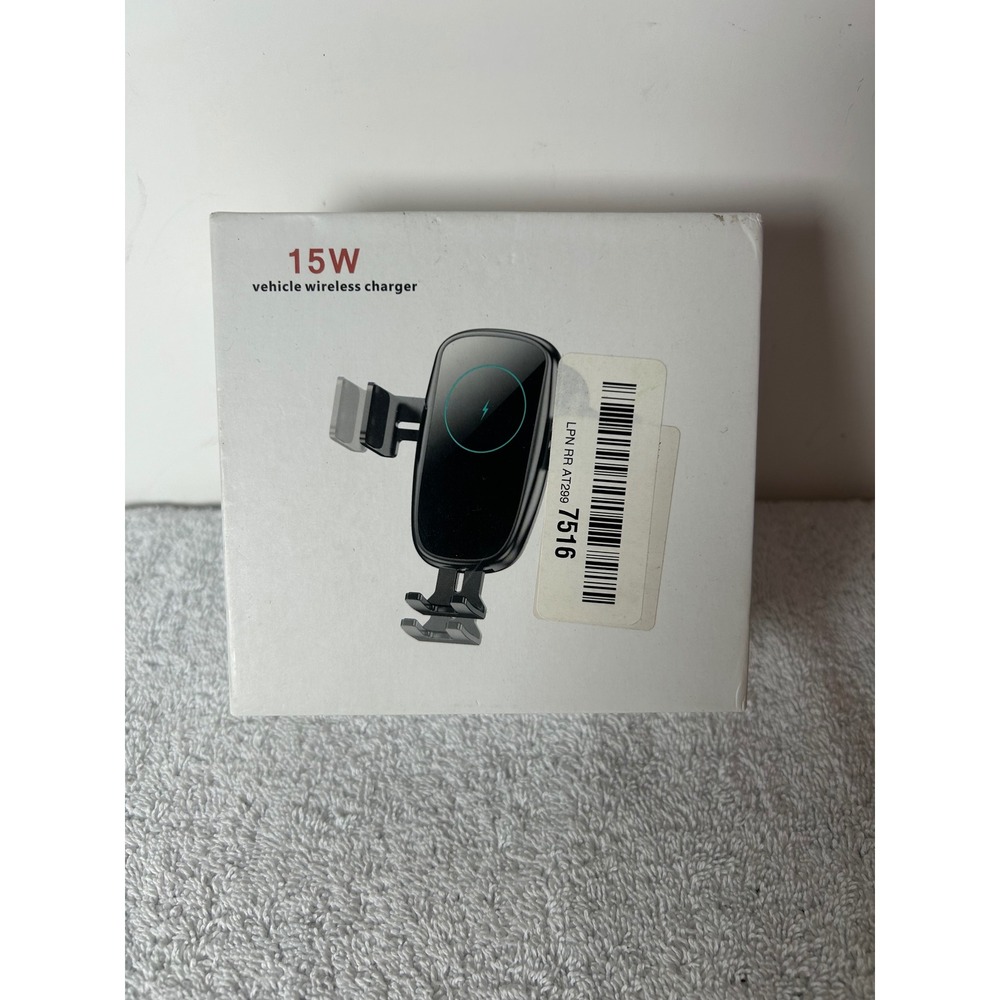 15W Vehicle Wireless Charger Fast Charging Car Mount Black Universal Qi Charger